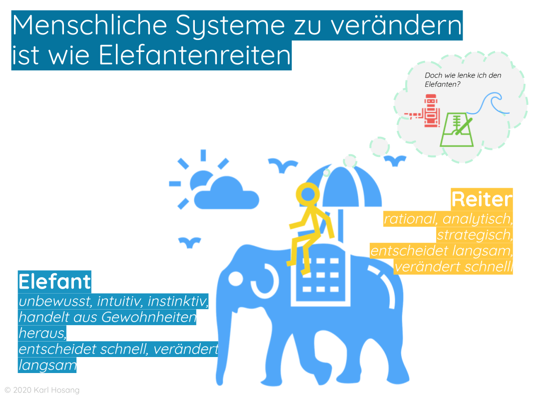Menschliche Systeme verändern Elefanten reiten - Veränderung gestalten - System Change