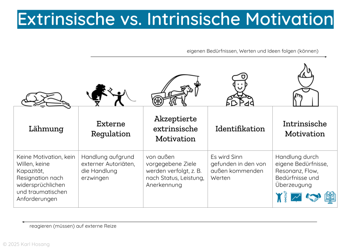 Intrinsische-extrinsische Motivation - Selbstbestimmungstheorie - Gamification