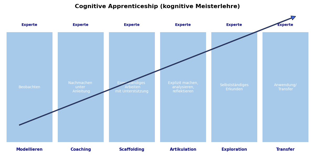Cognitive-Apprenticeship Schaubild Infografik