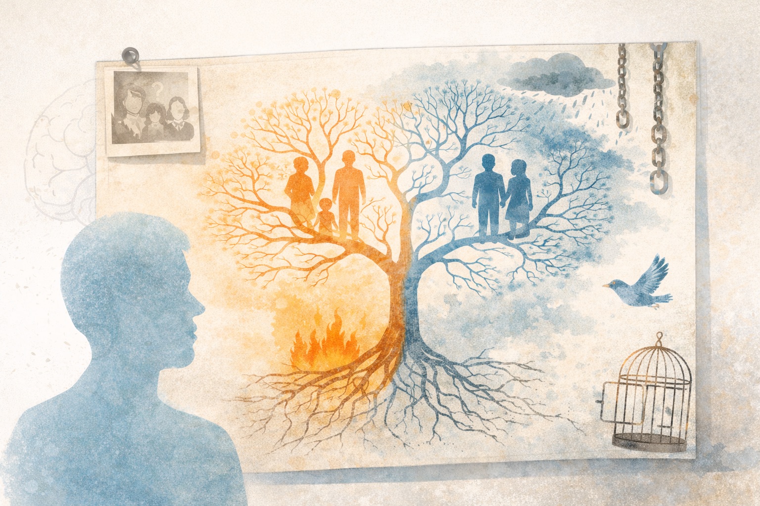 Illustriertes Genogramm im Coaching -Beitragsbild